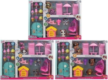 Set životinjica s kućicom i dodacima