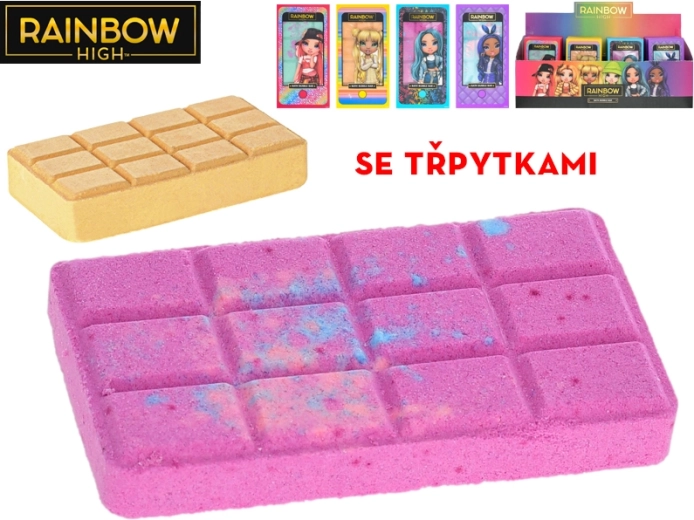 Rainbow High svjetlucava bombica za kupanje 13 × 7 cm, 4 boje