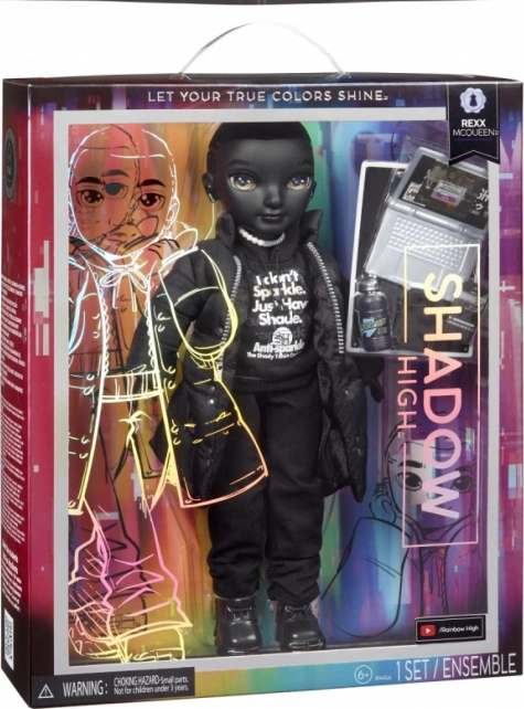 Shadow High lutka Rexx McQueen s prijenosnim računalom i telefonom