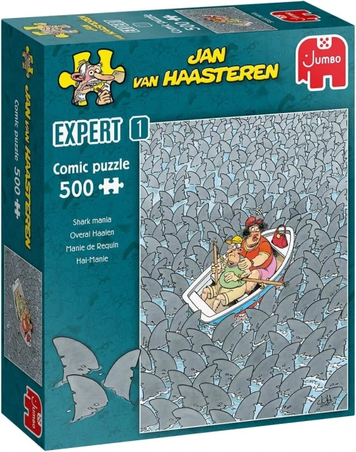 Puzzle JUMBO Jan van Haasteren Expert 1: Manija morskih pasa 500 dijelova