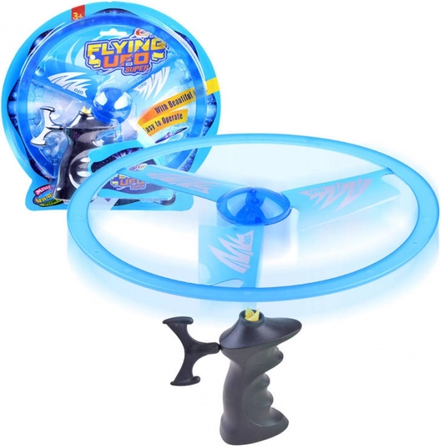 Leteći disk s izbacivačem i svjetlosnim efektom – Plava