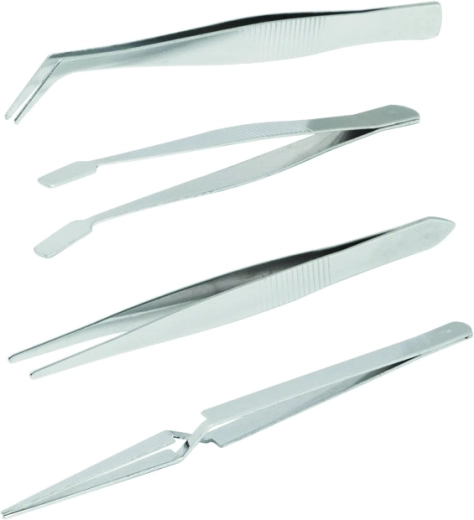 Stainless Steel Tweezers Set