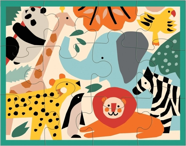 Mudpuppy slagalica životinje u zoološkom vrtu 12 dijelova