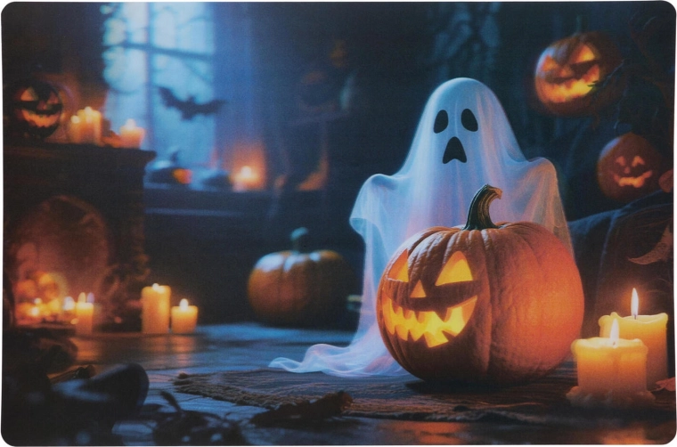 Halloween podmetač od polipropilena 42 × 28 cm, mix dekoracija - 1 kom