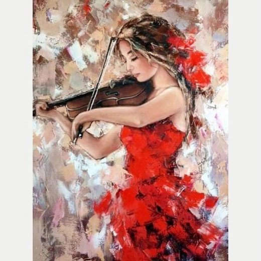 Diamond Painting – Playing the Violin 30 × 40 cm