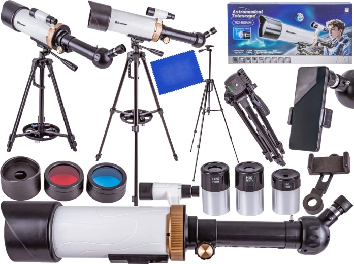 Astronomski teleskop sa stativom za početnike + pribor