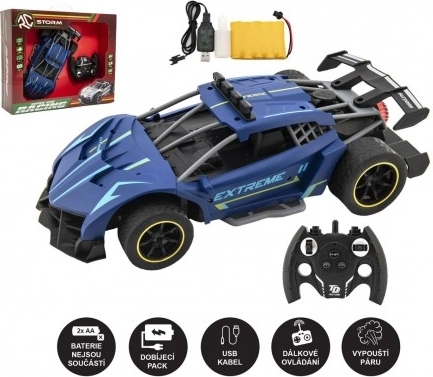 RC auto Sport s parnim efektom, plavo, 2,4 GHz