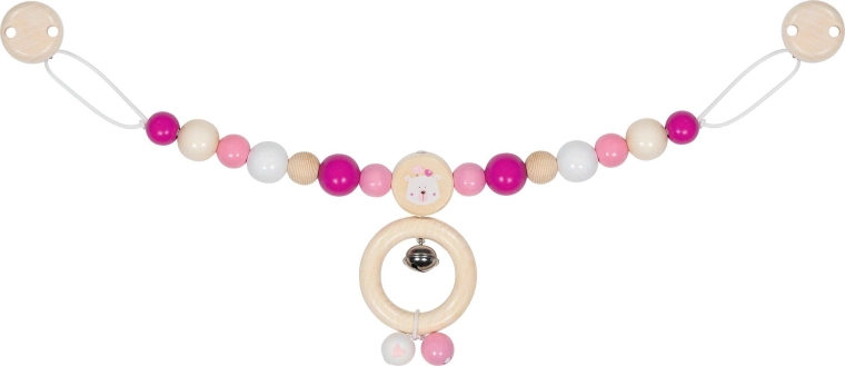 Goki stroller chain with polar bear and clips
