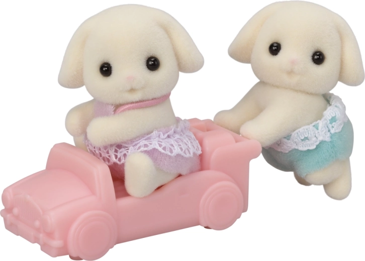 Sylvanian Families blizanci zečići Flora s kolicima