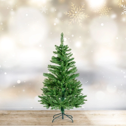 Artificial Christmas tree 120 cm made of dark green PVC