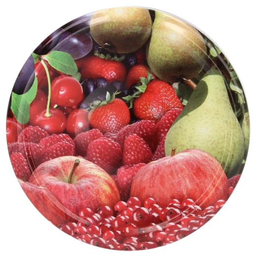 Poklopci za zimnicu 82 mm s voćnim motivom, 6 zareza – pakiranje 660 kom