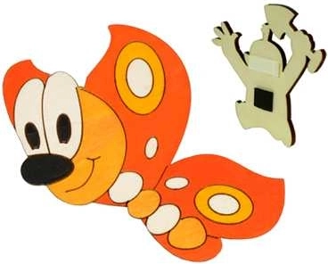 Drvena dekorativna magnetna leptir