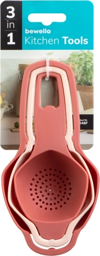 3-in-1 Kitchen Set with Strainer, Egg Separator and Funnel