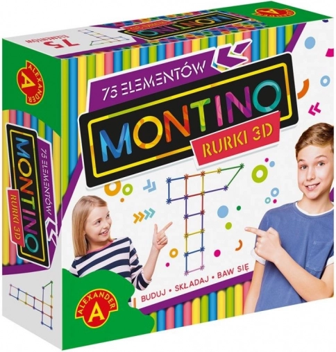 Kreativni 3D konstrukcijski set Montino - 75 dijelova