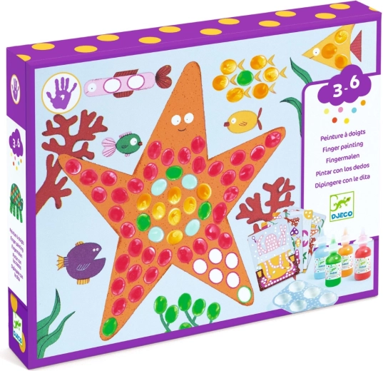 Djeco kreativni set za slikanje prstima Dots and Fish