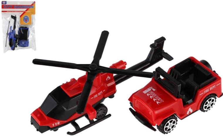 Set vozila i helikoptera hitnih službi