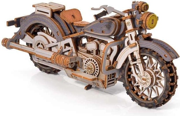 Little Story 3D drvena slagalica motocikl Comanche siva