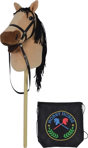 Dječji bubanj na štapu sa zvukom, 73 cm, s crnim ruksakom