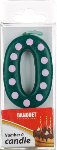Svijeća za tortu broj 0 MY PARTY 5 × 3 cm