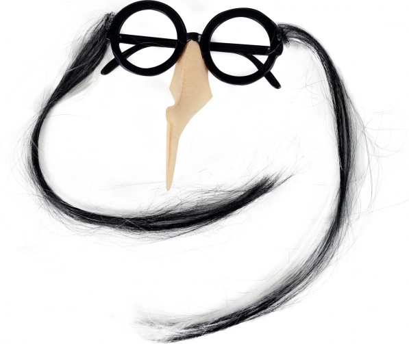 vještičje naočale s nosom