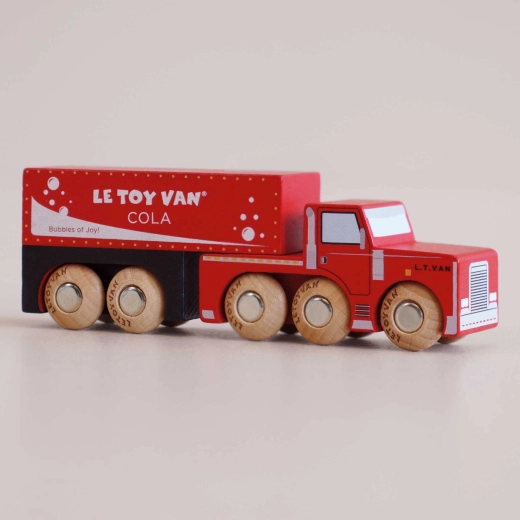Drveni autić Toby – crveni dostavni kamion Le Toy Van