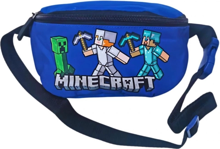 Minecraft kids waist bag blue - 1 piece