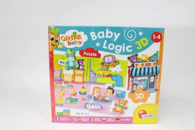 Lisciani Carotina Baby Logic 3D puzzle za najmlađe
