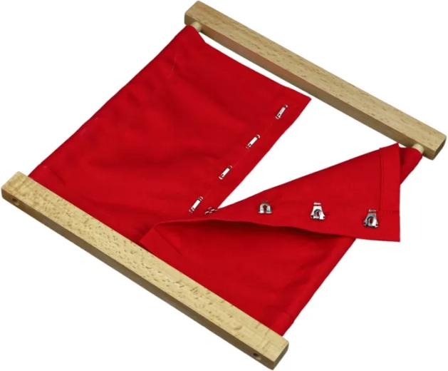 Moyo Montessori fastening frame – hook and eye