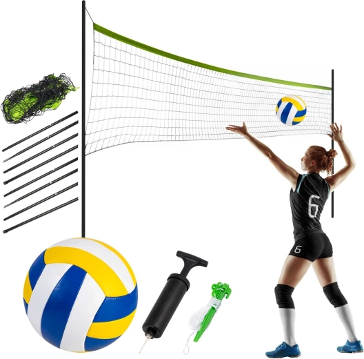 Mreža sa stalkom za odbojku i badminton Neo-Sport 570 cm