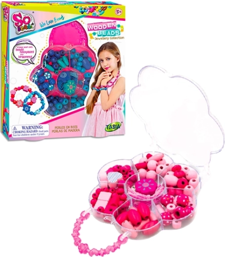 Tasia set drvenih perlica za narukvice, 2 varijante