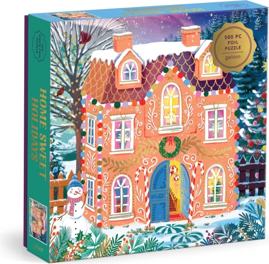 GALISON metallic square puzzle Sweet Holidays 500 pieces