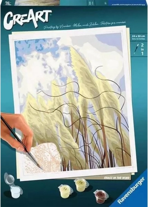 CreArt Grass in the Wind slikanje po brojevima 24 × 30 cm