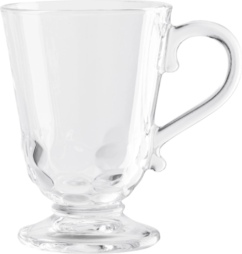Altom Design Siena staklena šalica na stalku 320 ml, dekor Koralji