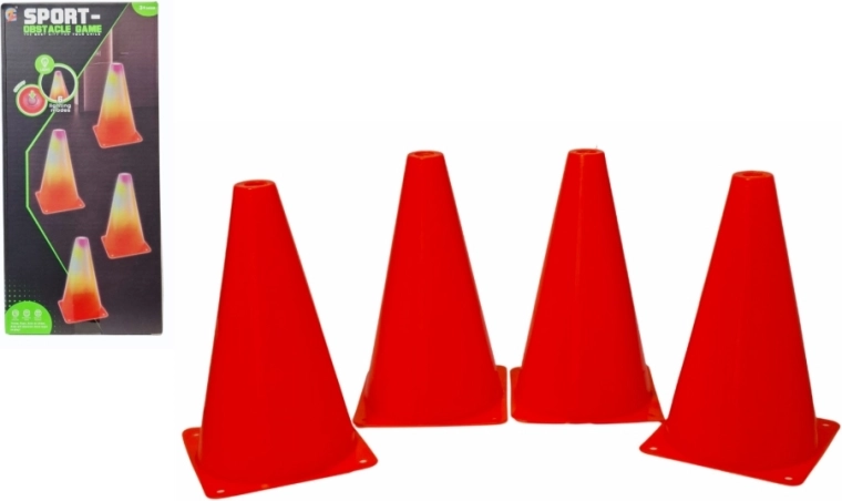 Osvijetljeni trening čunjevi (set 4 kom)