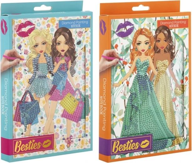 Grafix Dijamantno slikanje Bilježnica s motivima djevojaka