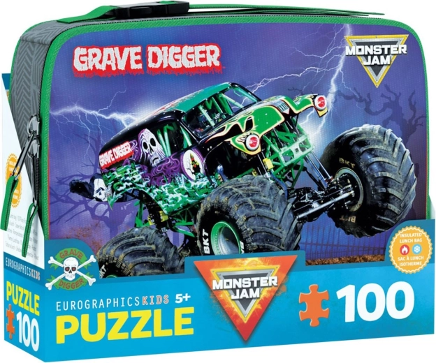 Slagalica u kutiji za užinu EUROGRAPHICS GRAVE DIGGER MONSTER JAM 100 dijelova