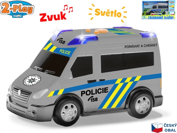 Policijski automobil 2-Play s hrvatskim dizajnom i svjetlosnim i zvučnim efektima