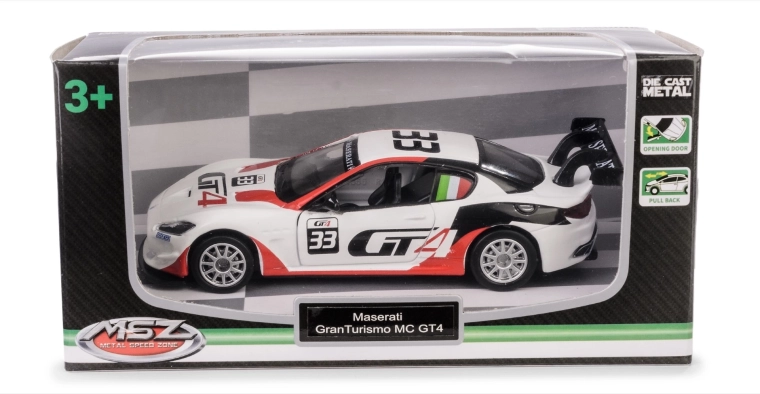 Model automobila Maserati GranTurismo MC GT4 1:43 s pull-back pogonom