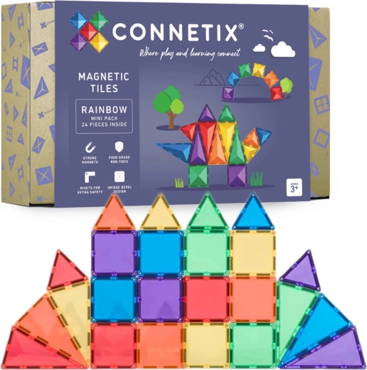Connetix Rainbow Mini Pack magnetska građevna set od 24 dijela