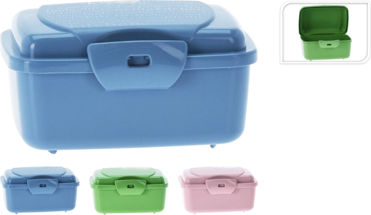 Kutija za užinu s klik-zatvaračem 350 ml, mix boja