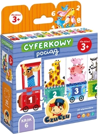 CzuCzu vlakić s brojkama – puzzle za brojanje do 10