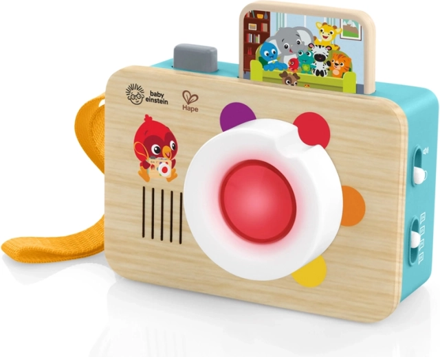 Interaktivni drveni fotoaparat za djecu BABY EINSTEIN x HAPE, svjetla i zvukovi, 6m+