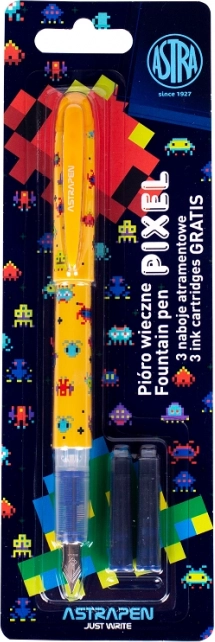 Nalivpero Astra Pixel s tri patrone