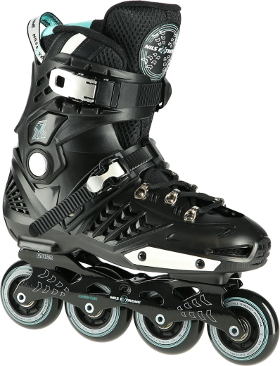 NILS Extreme NA20001 Slalom Inline Skates - Black – 35