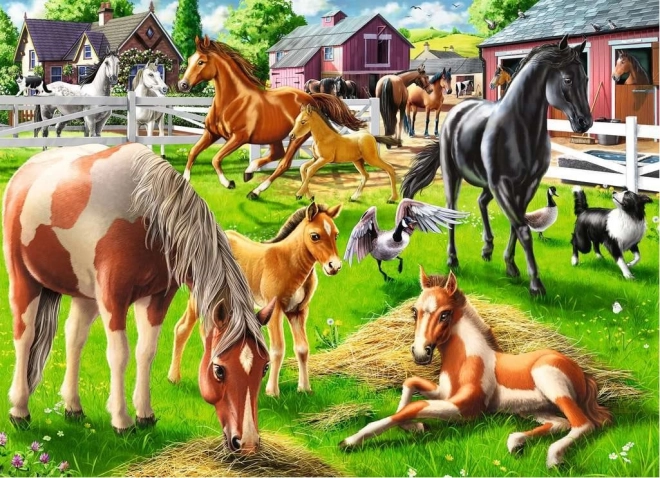 Ravensburger puzzle Sretni konji 60 dijelova