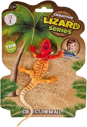 Orange-Red Lizard Figurine