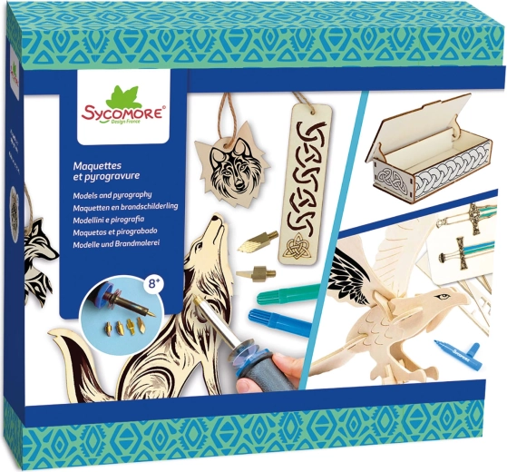Lovely box – pirografija: keltski ornamenti