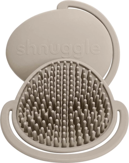 Shnuggle dječja silikonska četka taupe