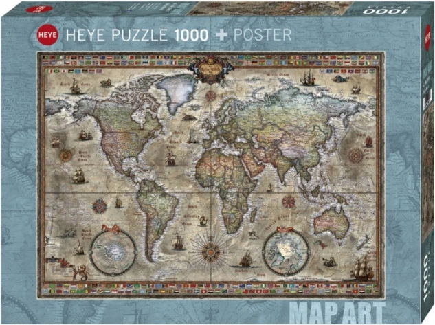 Puzzle 1000 dijelova retro svijet HEYE