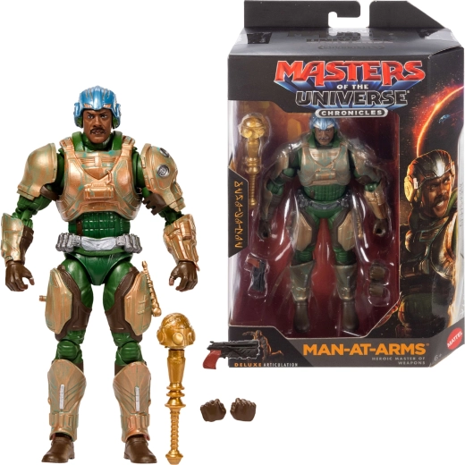 Figurica Mattel Masters of the Universe Chronicles Man-at-Arms 17 cm s priborom